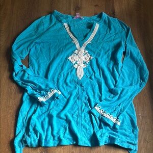 Lilly Pulitzer Turquoise Swim Coverup